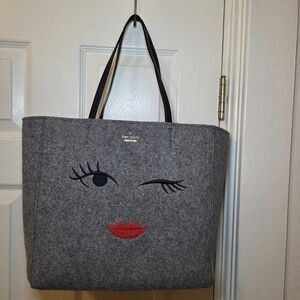 Kate Spade Wink Halie Gray Large Tote Purse